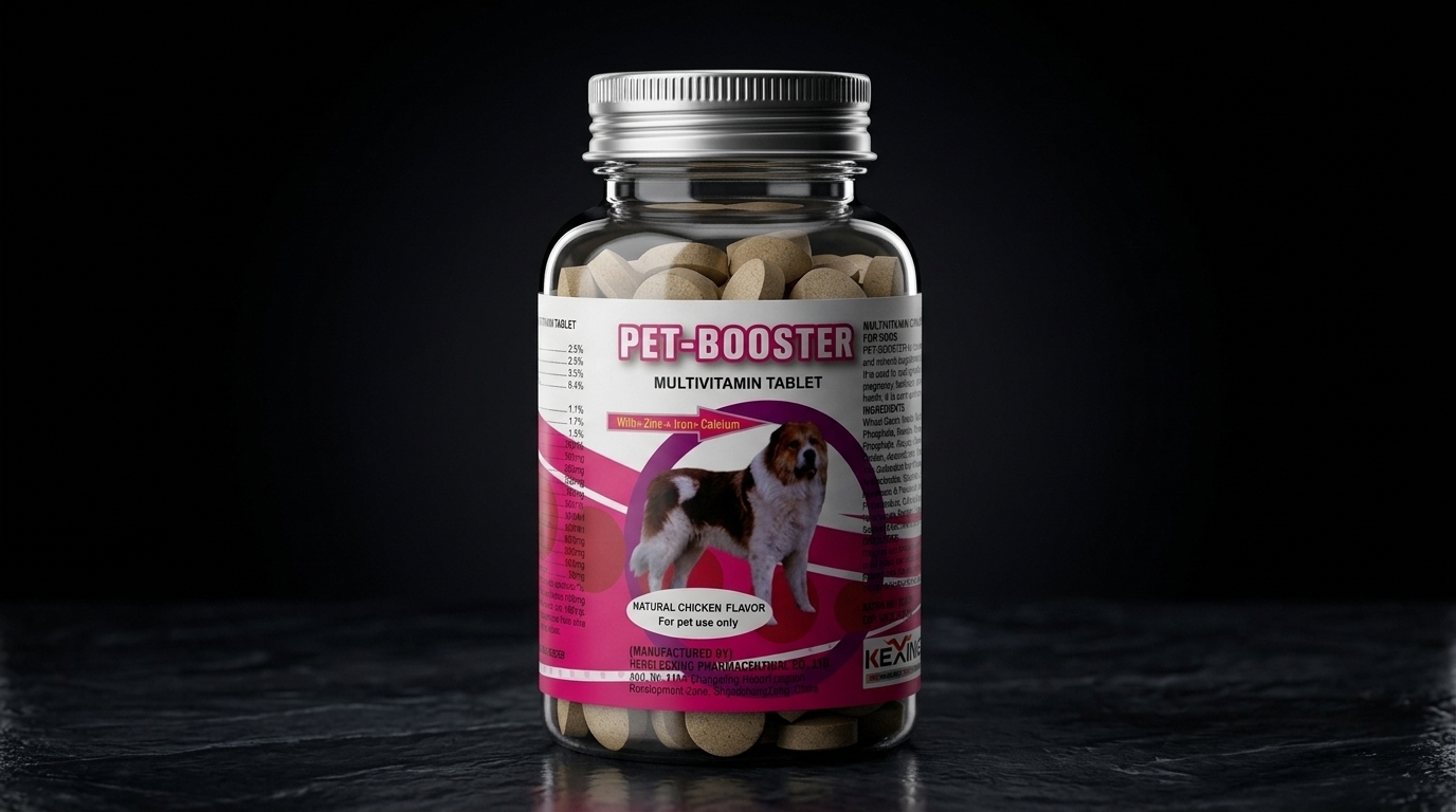 Pet Booster Multivitamin Tablets – Mineral Supplement for Dogs, Cats & Pets (Big Size)