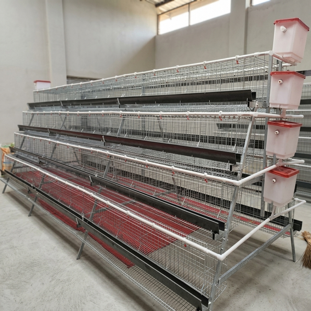 Hot Dip (galvanized) Poultry Battery Cage for layers & broilers – 120 Birds, 4 Tier | Nigeria